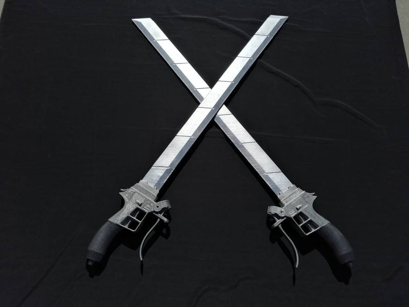 Attack on Titan 3D Gear Sword Blade Life Size Cosplay - Boosted Props
