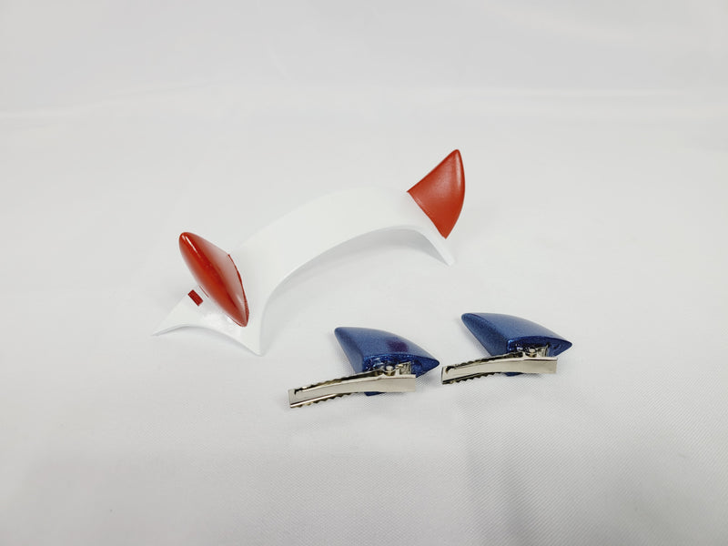 Zero Two Small and Large + Hiro Horn Headband Darling in the Franxx Cosplay Piece - Boosted Props